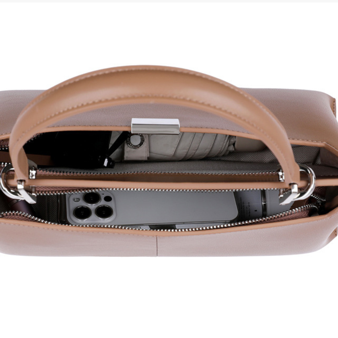 Dalphine Soft-Structured Leather Tote (NL)