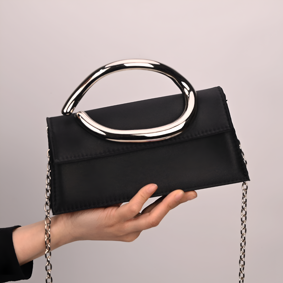 Liz Sculpted Handle Clutch (NL)
