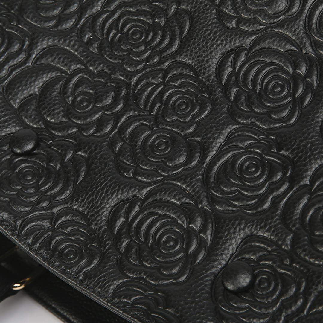 Stacy Floral Embossed Handbag