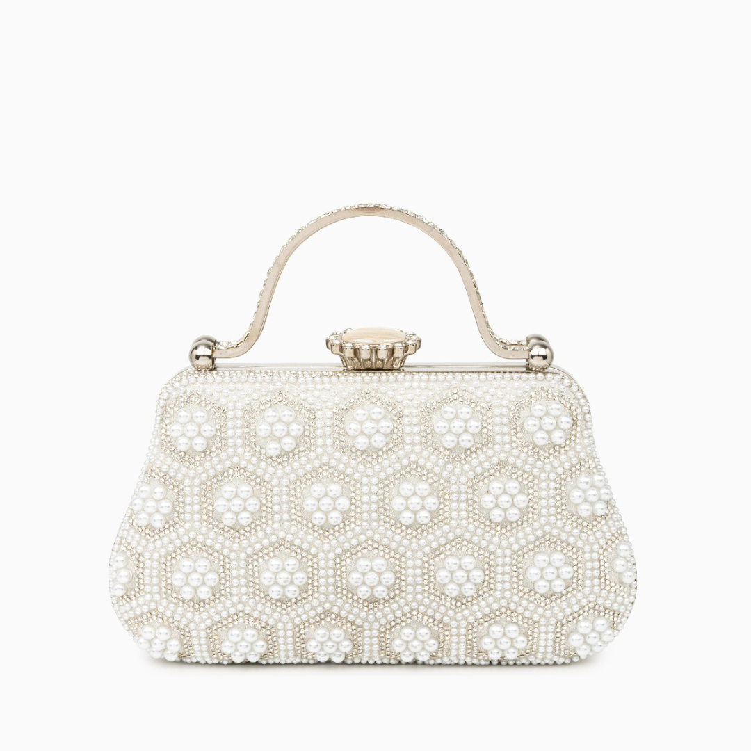 アパルトモン　BRENTELLA CLUTCH BAG Clarabelle Pearl Clutch Bag