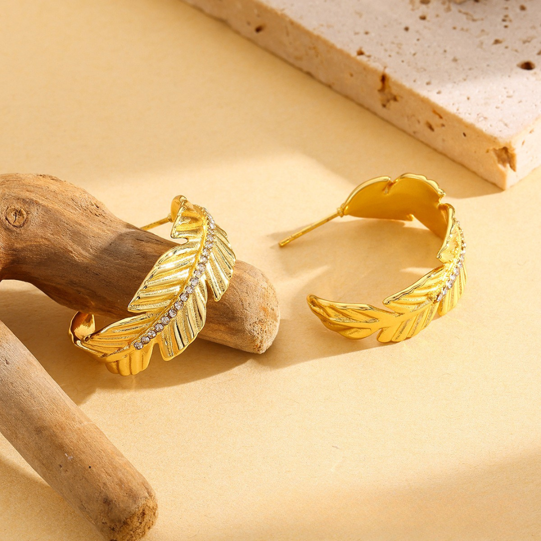 Feather Crest Earrings