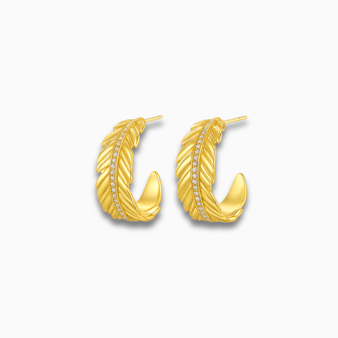 Feather Crest Earrings