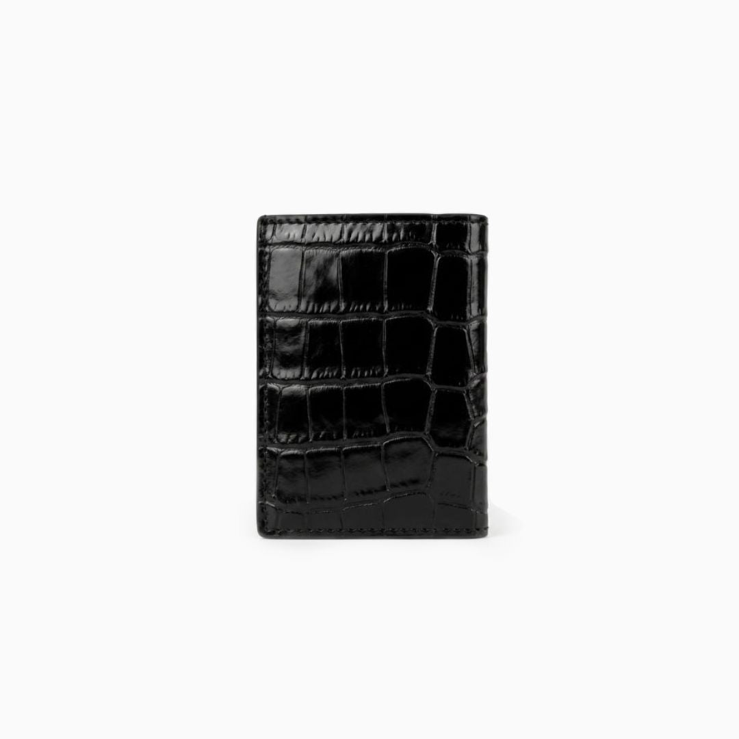 Croc-Embossed Bifold Wallet
