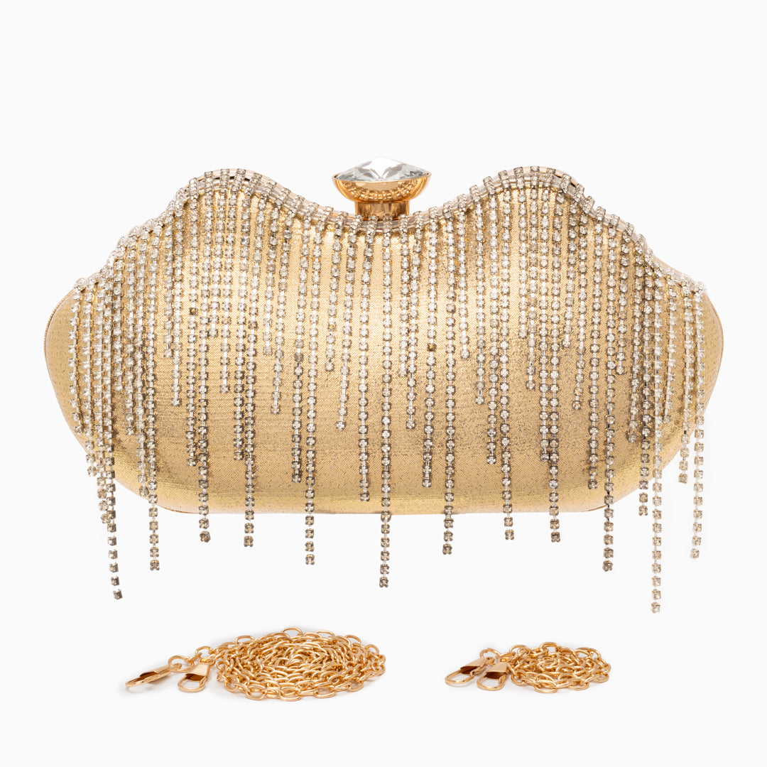 Ambrinee Crystal Fringe Bag (NL)