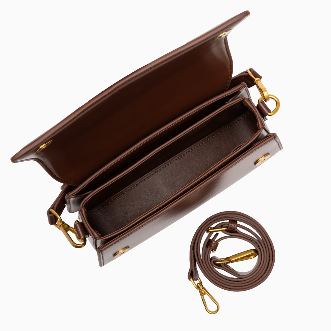 Britney Sleek Leather Shoulder Bag