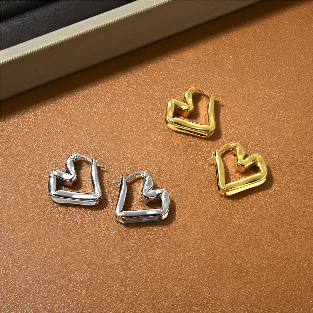 Lina Abstract Hoop Earrings