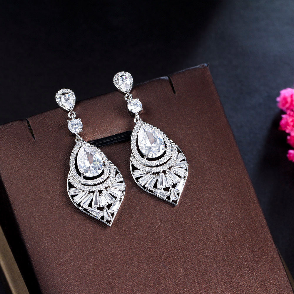 Celestia Crystal Drop Earrings