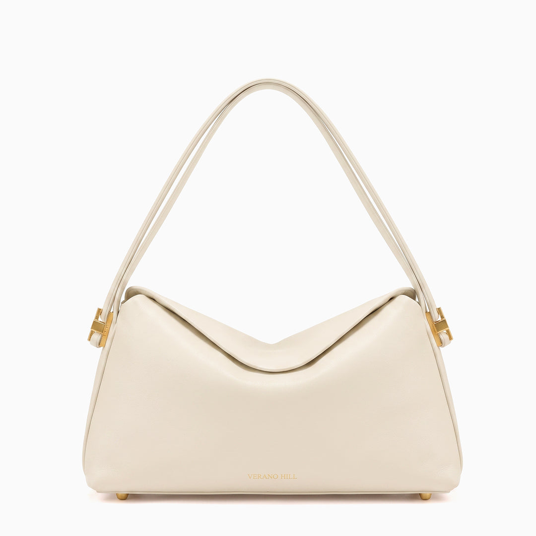 VERANO HILLS ハンドバッグ パール ゴールド装飾 ショルダー付き Kaia Shoulder Bag