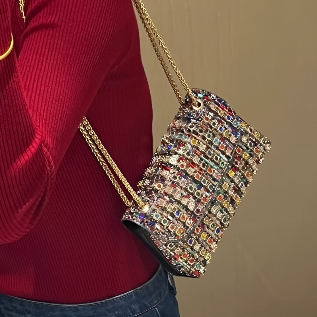 Cristin/クリスティン　ラインストーン BAG LOUNGEDRESS（ラウンジドレス）の「【Cristin/クリスティン