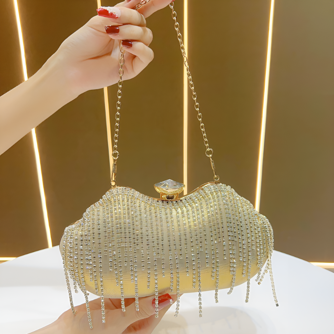 Ambrinee Crystal Fringe Bag (NL)