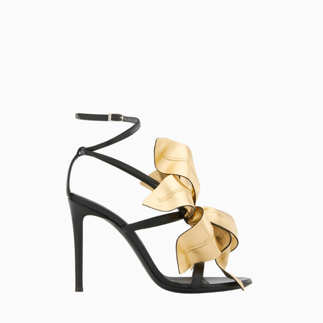 Alessia Gold Heels