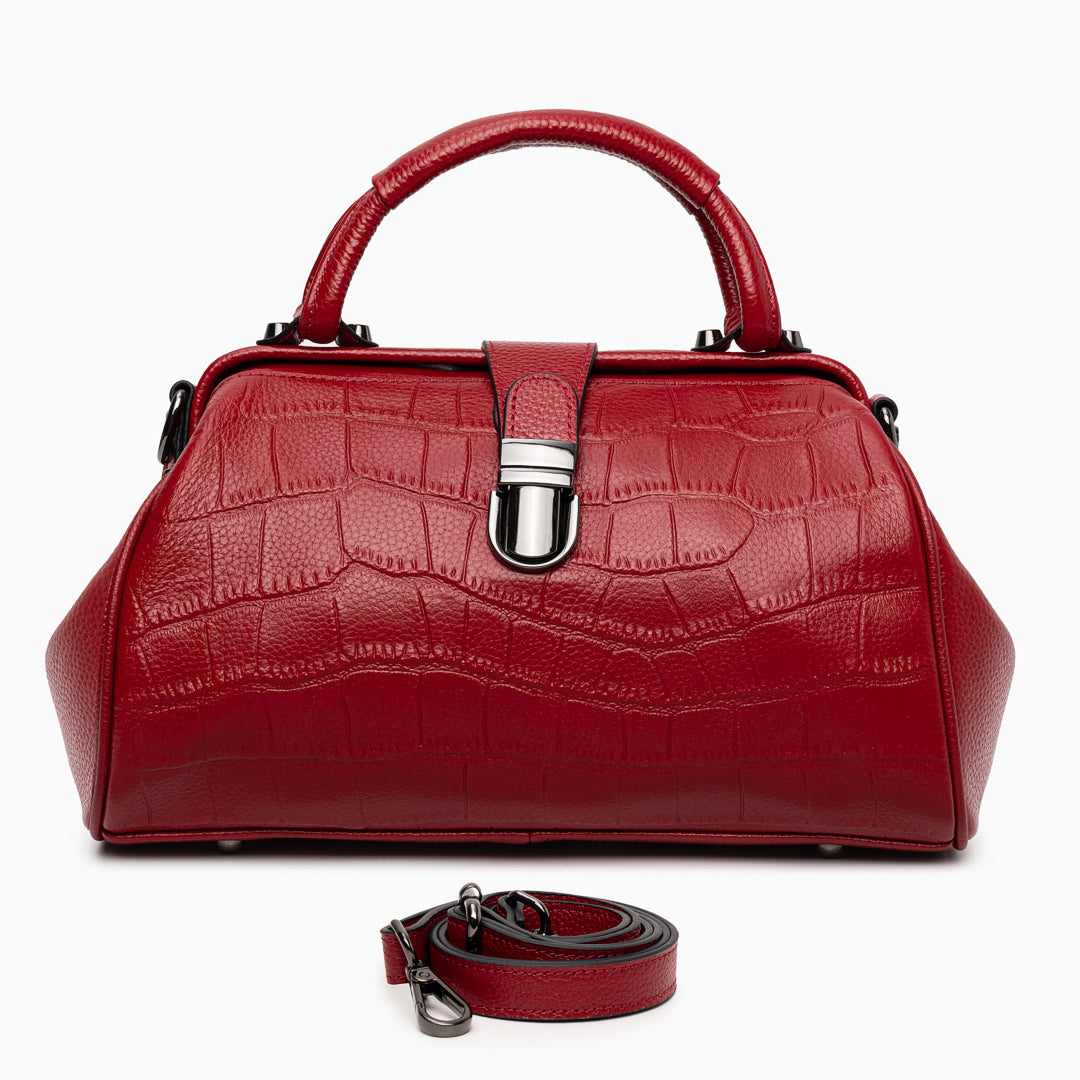 バッグ ellecoco55 Elena Crocodile Handbag