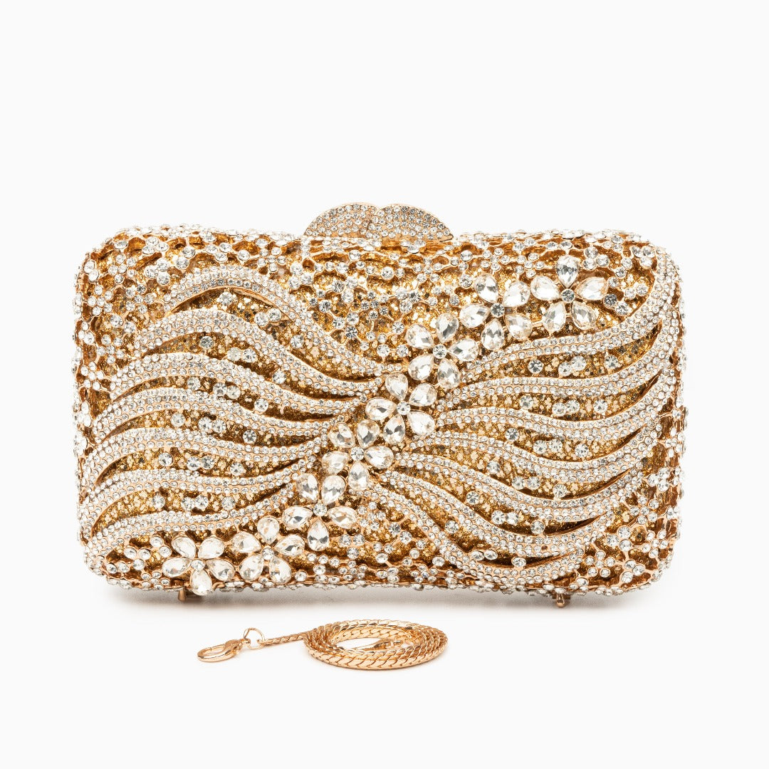 Rhea Rhinestones Clutch Bag