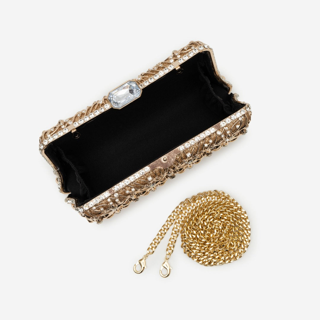 Angelina Rhinestones Clutch Bag