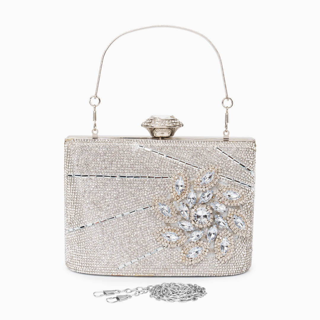 Eda Diamond Encrusted Clutch Bag