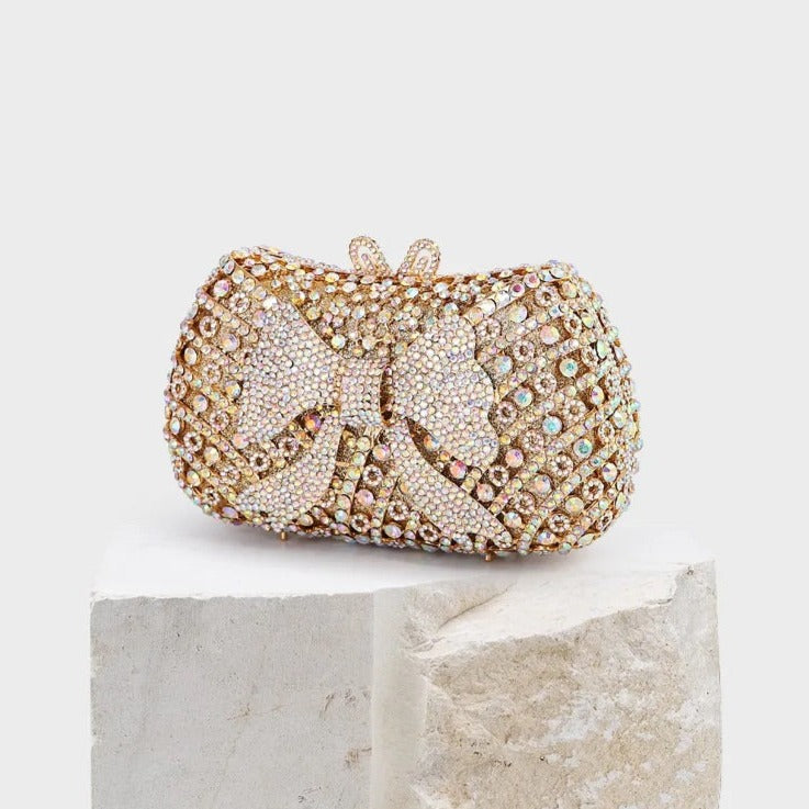 Lauren Diamonds Bow Clutch Bag