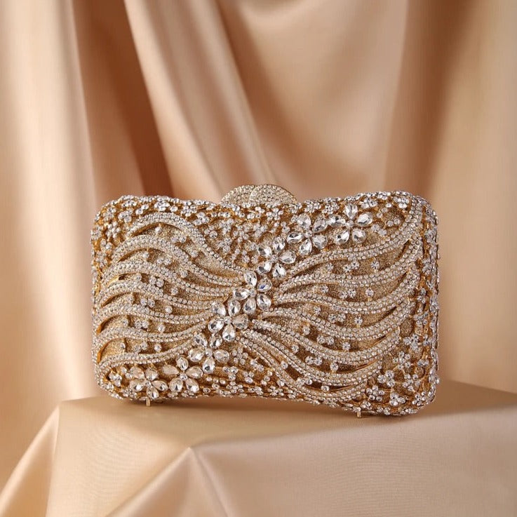 Rhea Rhinestones Clutch Bag