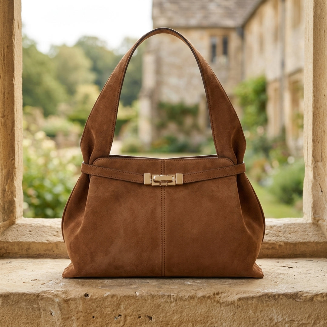 Divina Suede Handbag