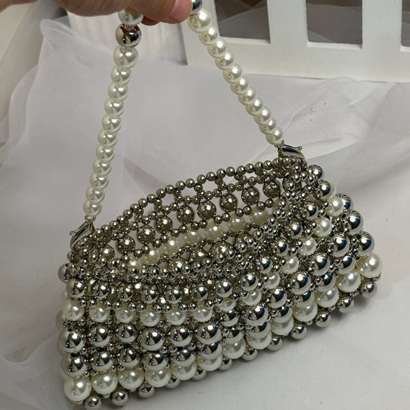 Karena Retro Pearl Handbag