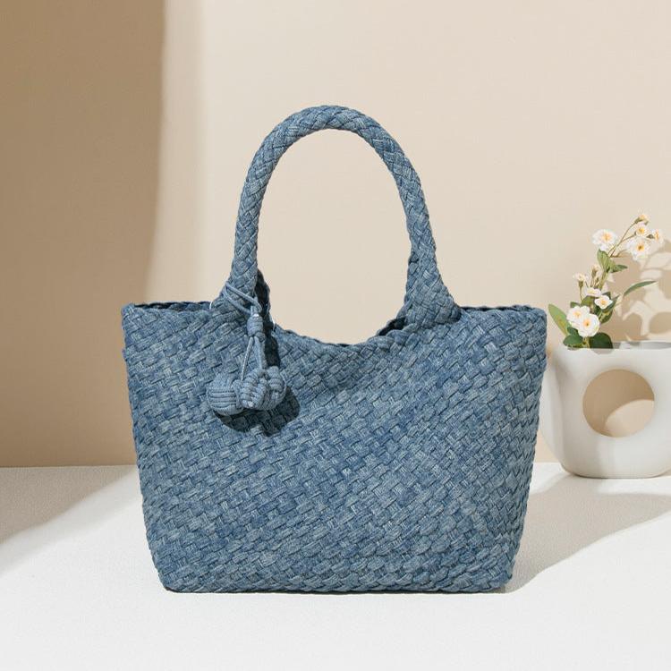 Denim Medium Tote Bag