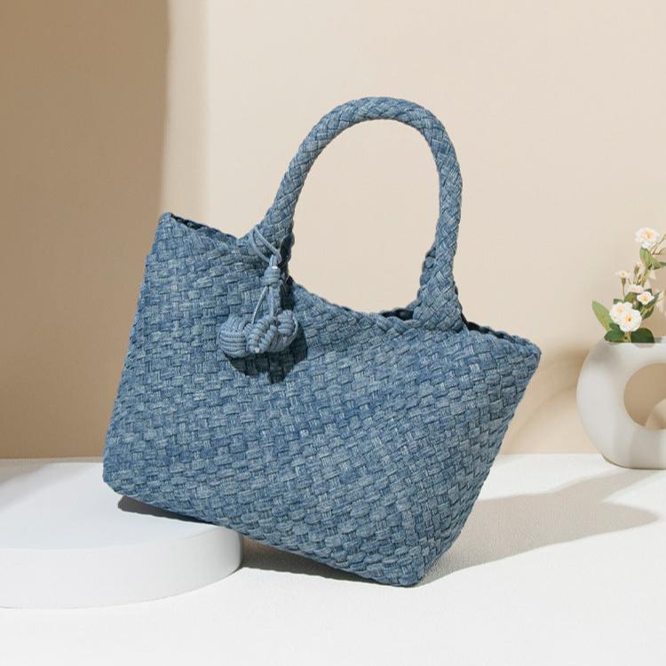 Denim Medium Tote Bag