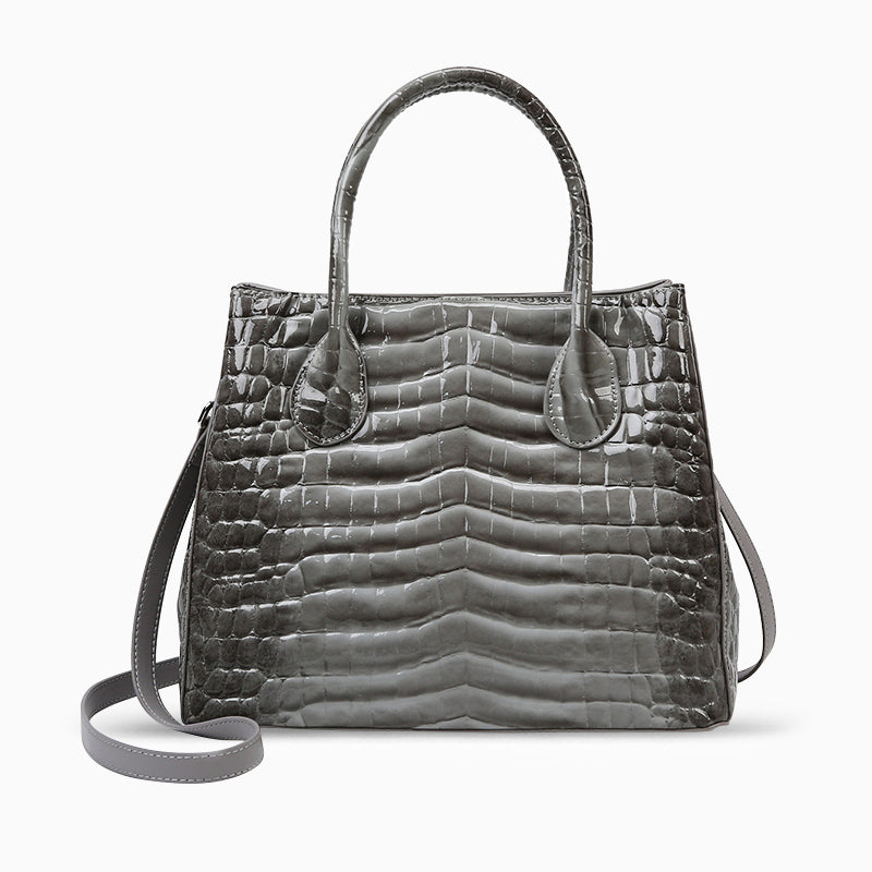 Antoinette Crocodile Pattern Tote Bag