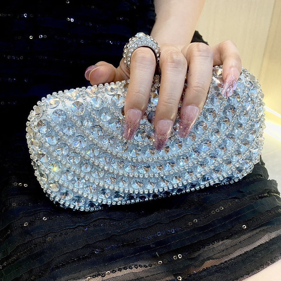 Luz Diamonds Clutch Bag