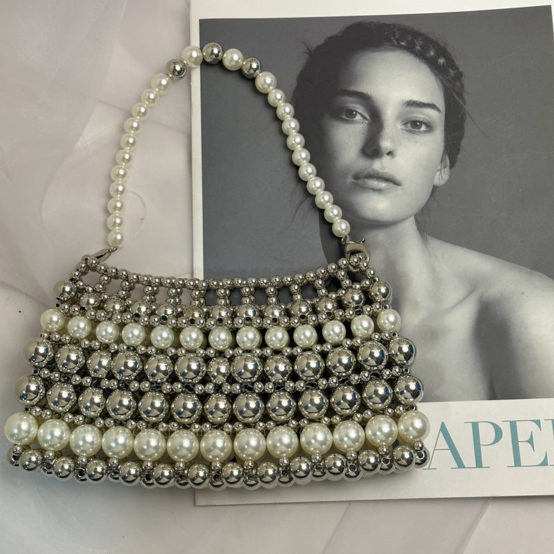 Karena Retro Pearl Handbag