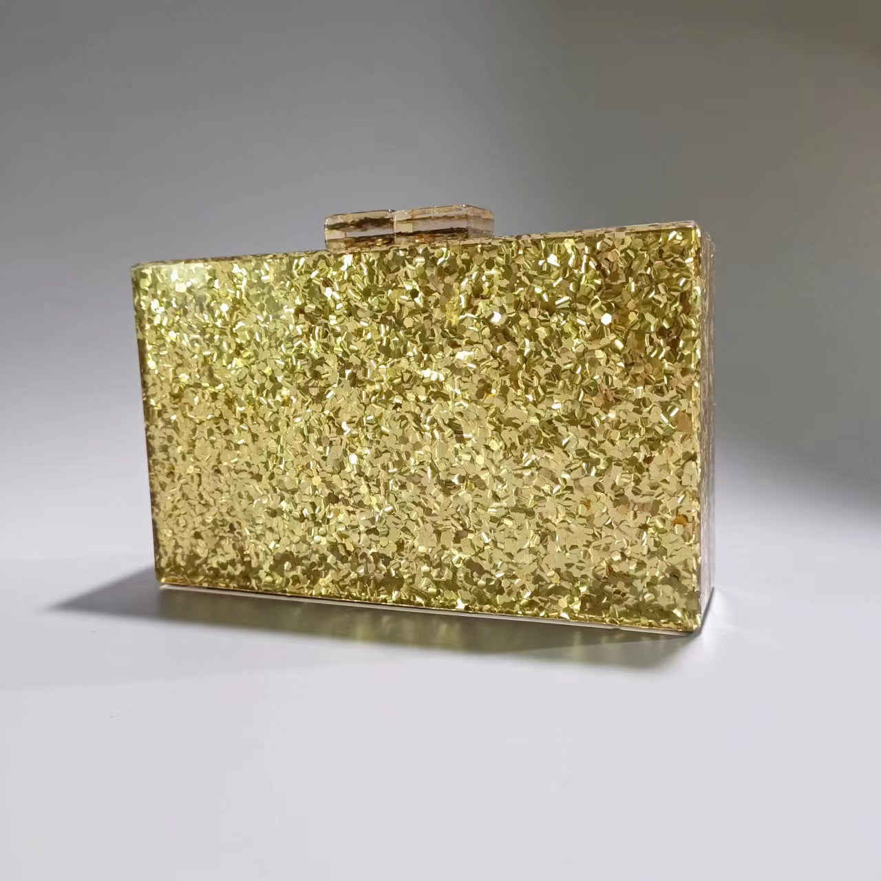 Denise Sequined Acrylic Clutch Bag