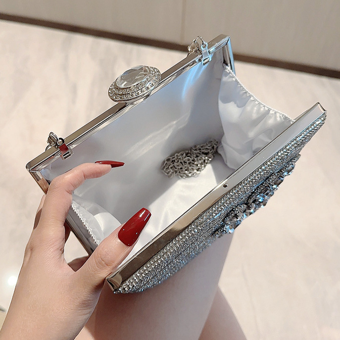 Eda Diamond Encrusted Clutch Bag