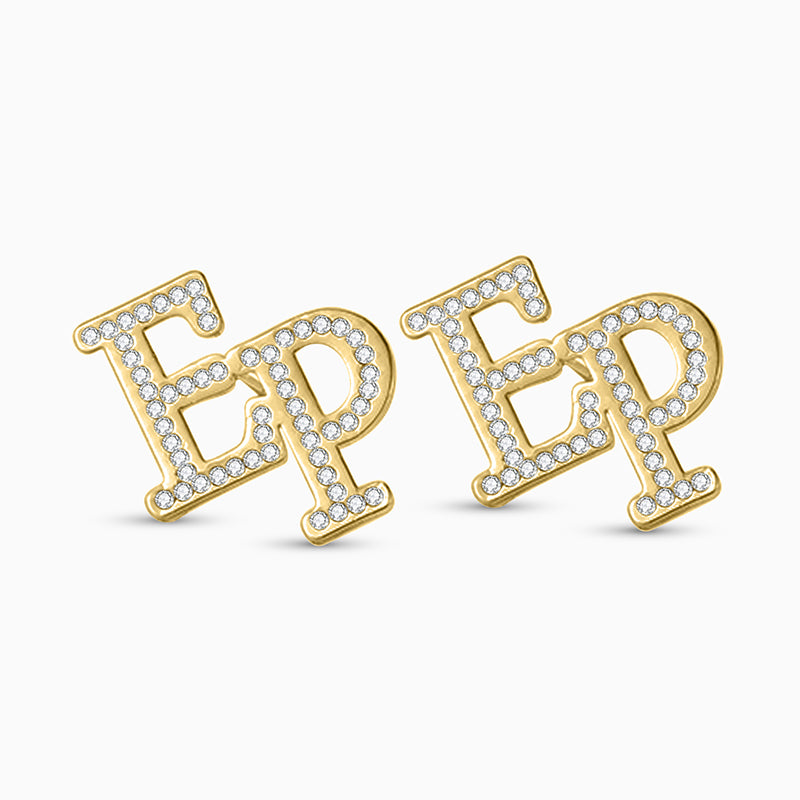 Sparkling Initials Earrings