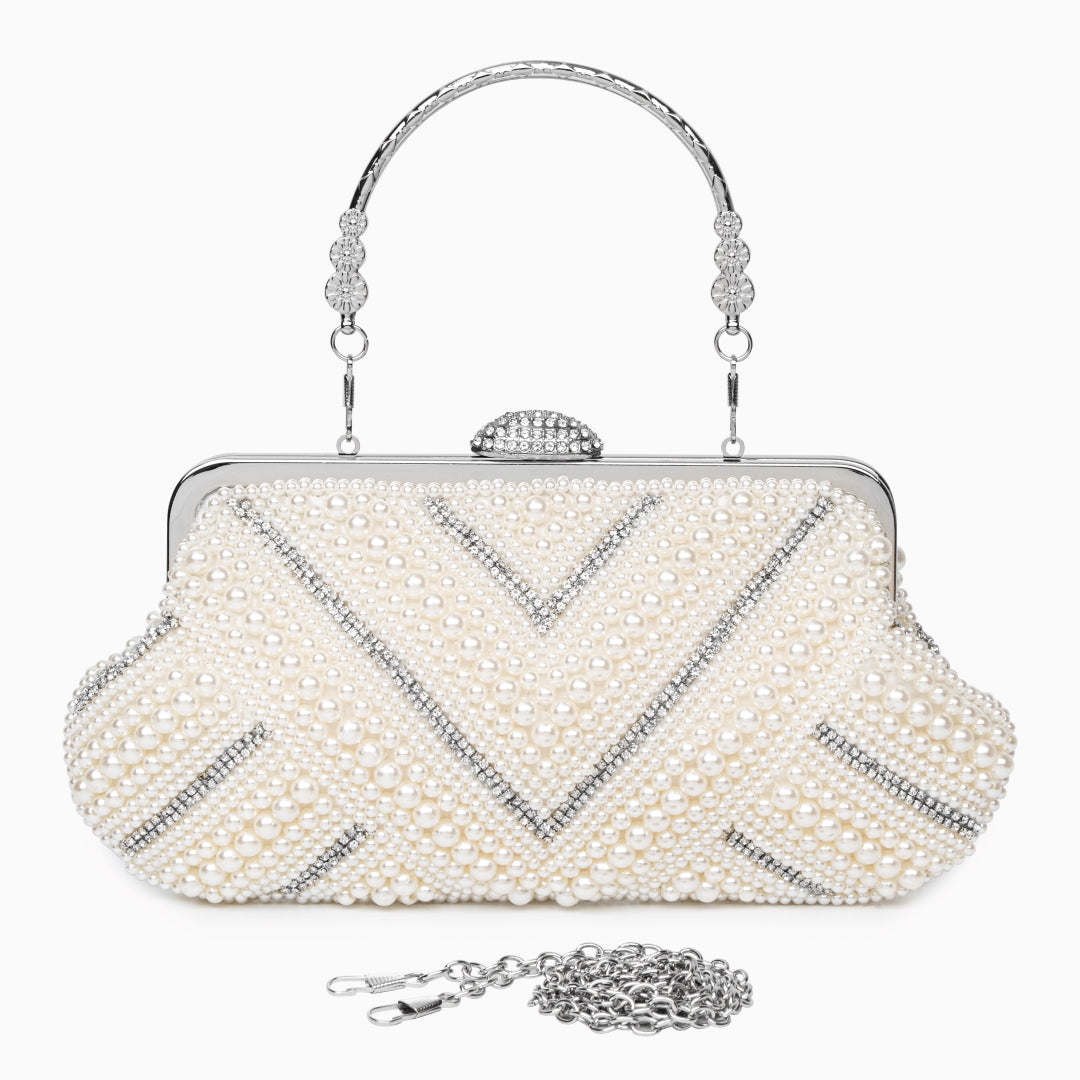 Pristine Pearl Clutch Bag