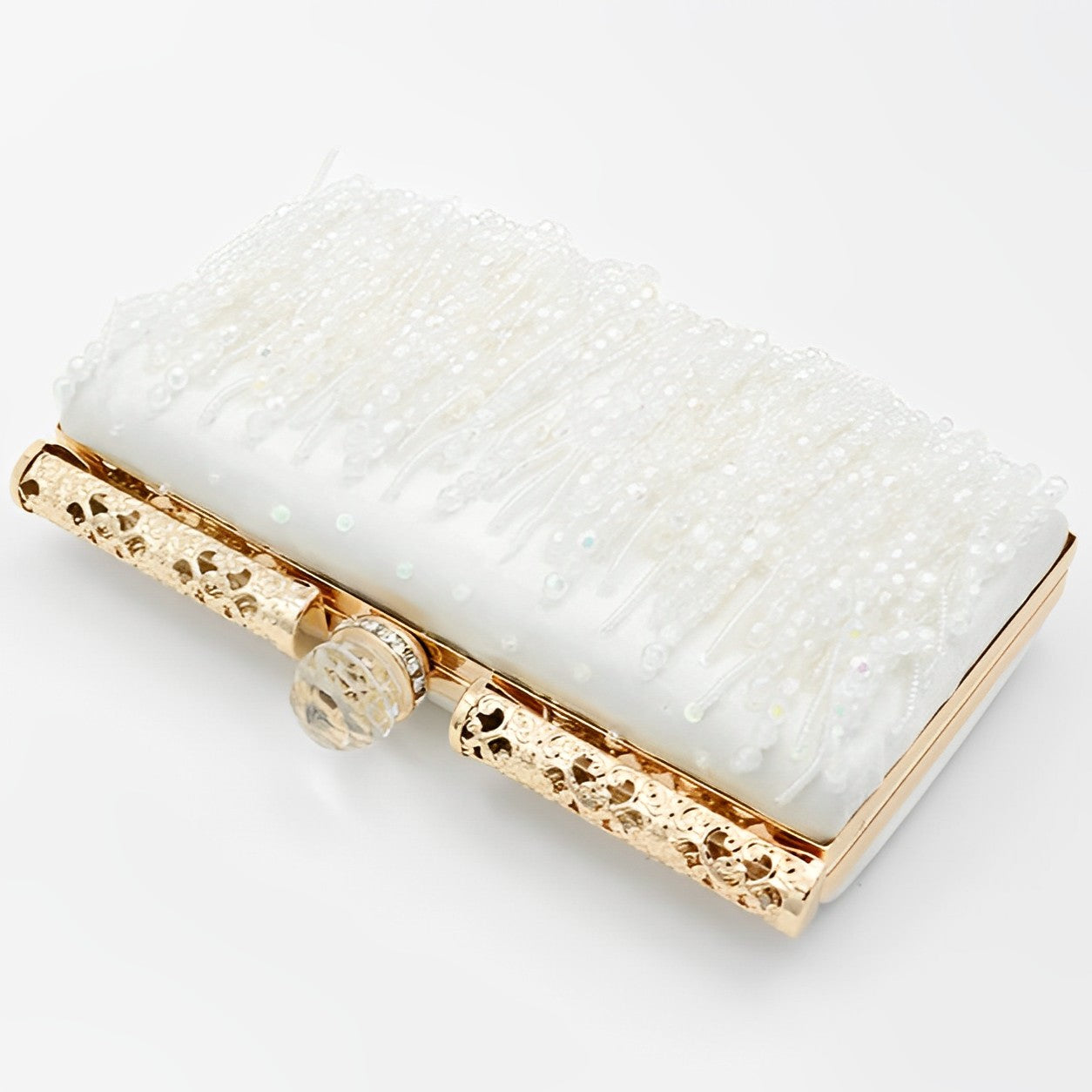 Barbara Bead Tassel Clutch Bag