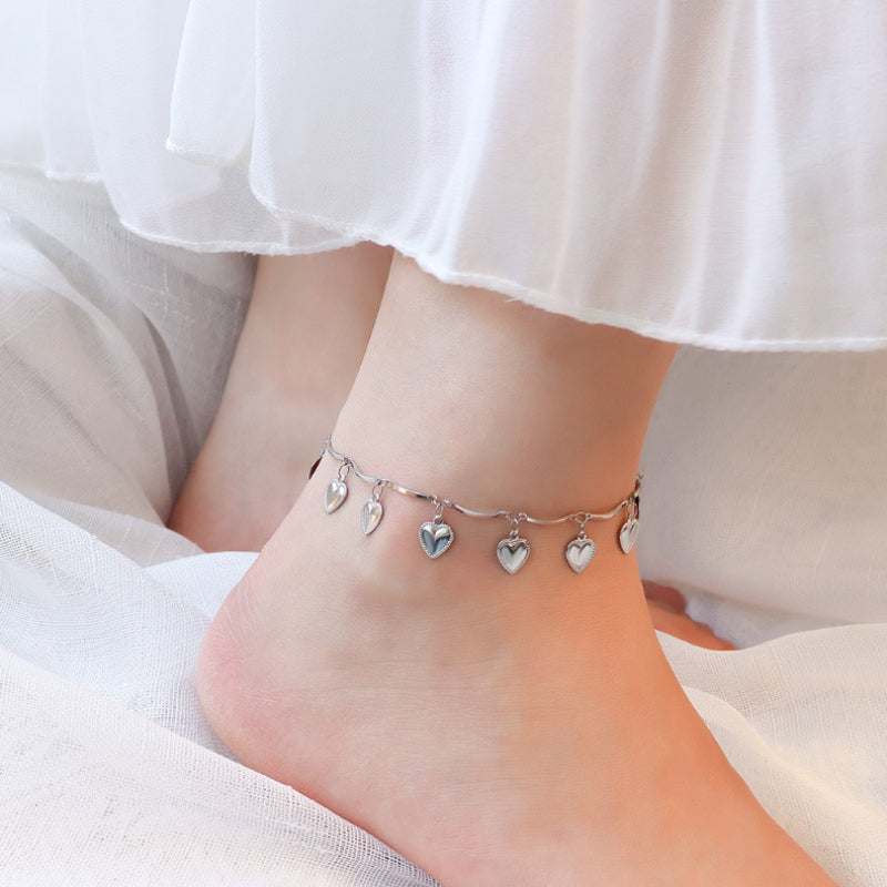 Dangling Hearts Anklet