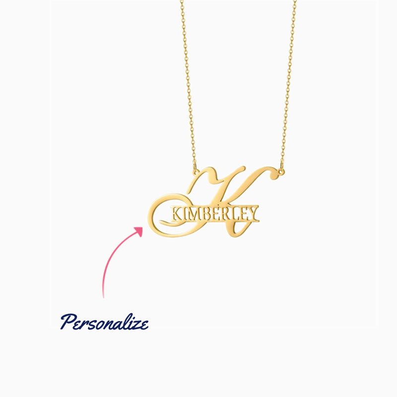 Name In Initial Necklace