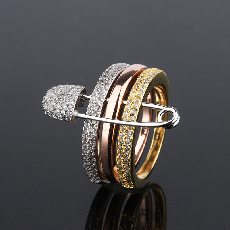 Lustrous Pin Ring