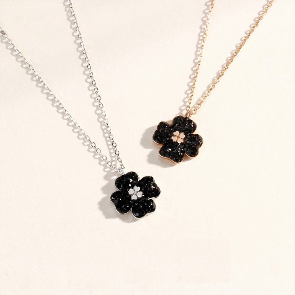 Modern Black Lucky Clover Set