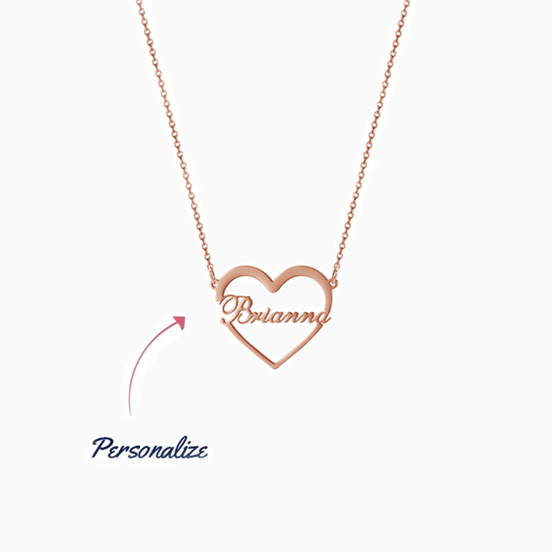 Name In Heart Necklace