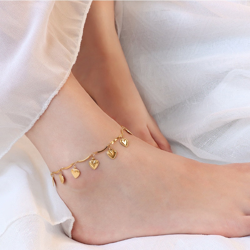 Dangling Hearts Anklet