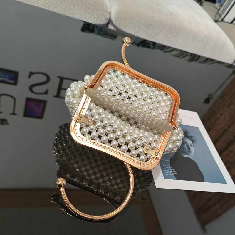 Kellie Pearl Woven Handbag