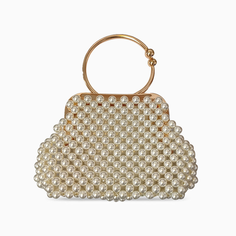 Kellie Pearl Woven Handbag