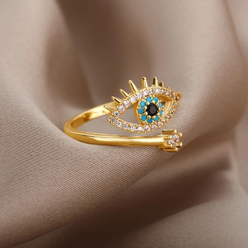 Blue Evil Eye Ring