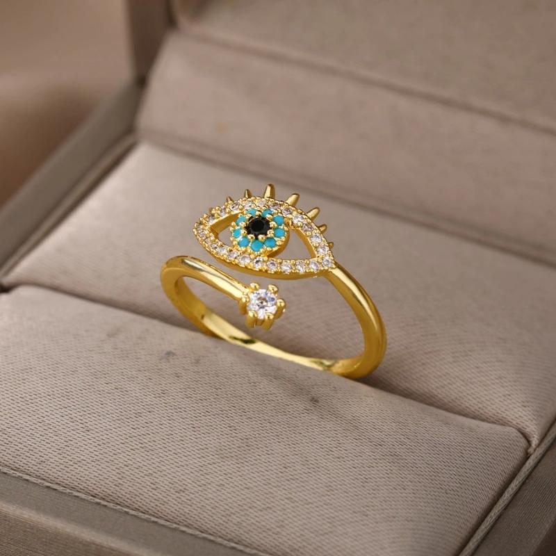 Blue Evil Eye Ring