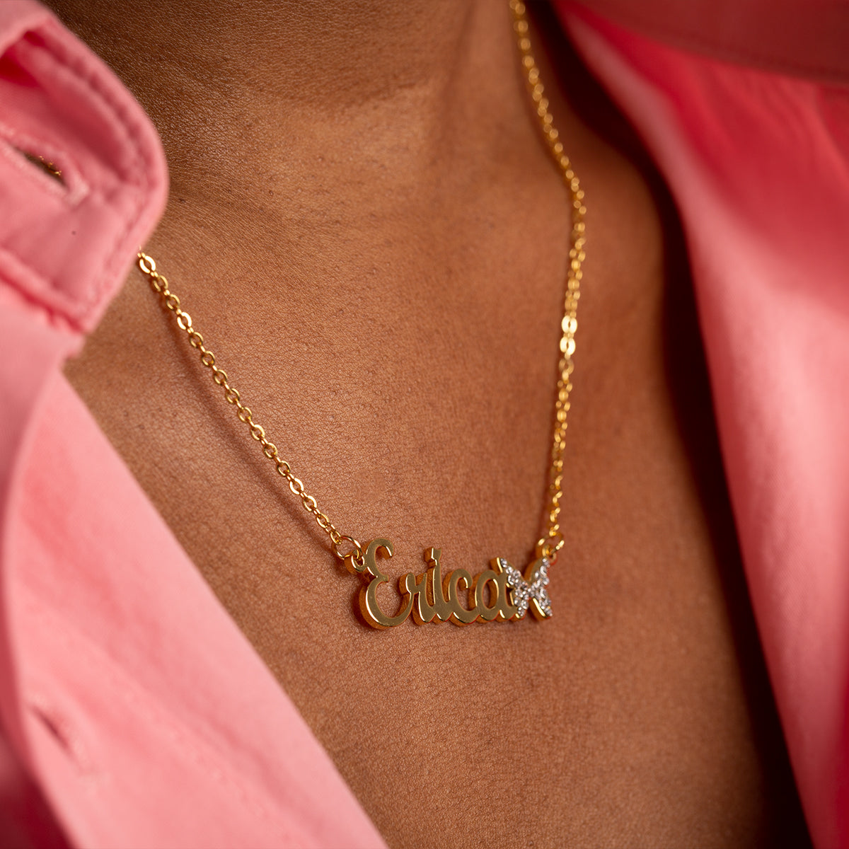 Butterfly Name Necklace