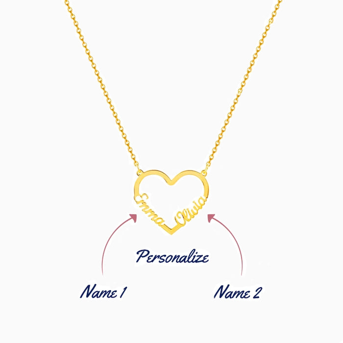 Forever Love 2 Name Necklace