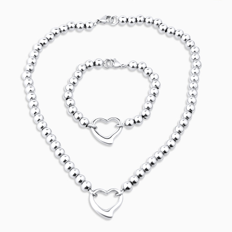 Jazuri Heart Pendant Set