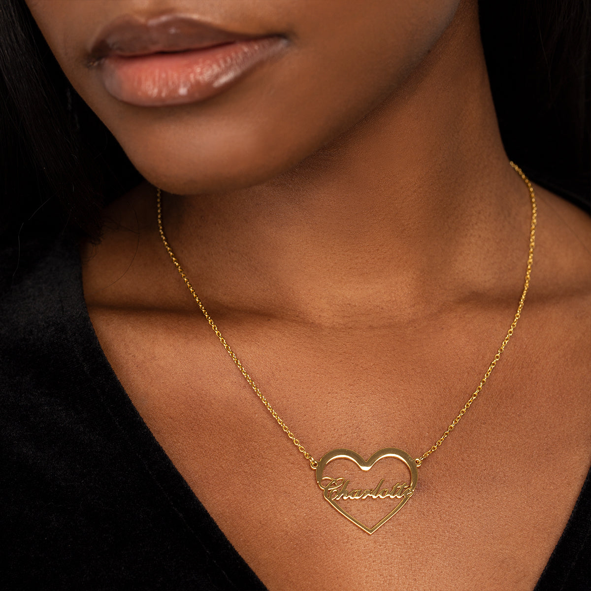 Name In Heart Necklace